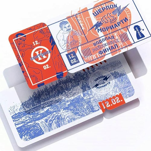 Печать билетов от Triton, на фото: билеты для клиента из Саратова в формате (лицевая и оборотная сторона)