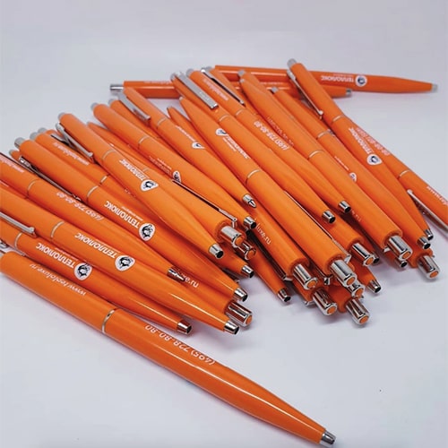 Металлические ручки с логотипом в Саратове от 100 руб